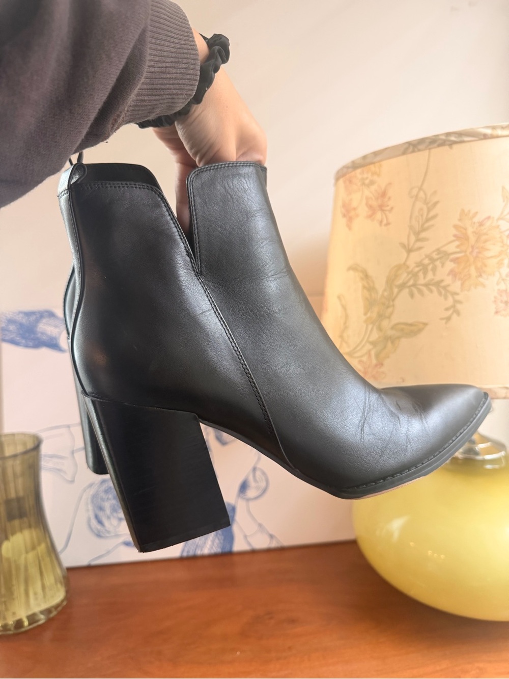 Nine West Booties With Chunky Heel Size 11